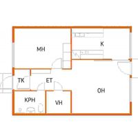 Townhouse in Finland, 50 sq.m.