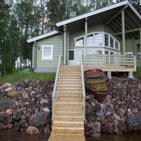 Другая коммерческая недвижимость на спа-курорте, у озера, в пригороде, в лесу в Финляндии, Рауха, 222 кв.м.