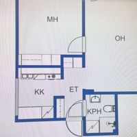 Квартира в Финляндии, Коувола, 44 кв.м.