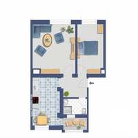 Flat in Germany, Saxony, Dresden, 60 sq.m.