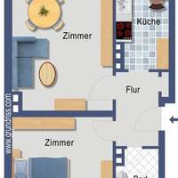 Flat in Germany, Bremen, 55 sq.m.