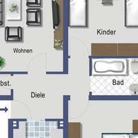 Flat in Germany, Nordrhein-Westfalen, Krefeld, 71 sq.m.