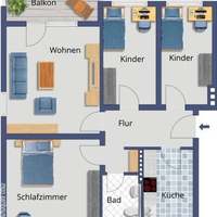 Flat in Germany, Bremen, 86 sq.m.
