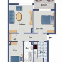 Flat in Germany, Bremen, 58 sq.m.