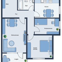 Flat in Germany, Schleswig-Holstein, Kiel, 82 sq.m.