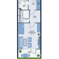 Flat in Germany, Schleswig-Holstein, Kiel, 42 sq.m.