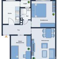 Flat in Germany, Schleswig-Holstein, Kiel, 54 sq.m.