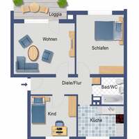 Flat in Germany, Nordrhein-Westfalen, Dortmund, 61 sq.m.