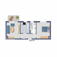 Flat in Germany, Nordrhein-Westfalen, Dortmund, 45 sq.m.
