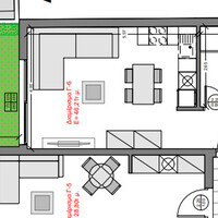 Flat in Greece, Polygyros, 46 sq.m.
