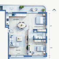 Flat in Greece, Attica, Attiki, 61 sq.m.