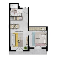 Квартира в Греции, Салоники, 40 кв.м.