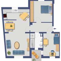 Flat in Germany, Saxony, Dresden, 74 sq.m.