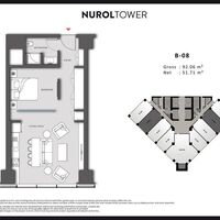 Apartment in Turkey, Istanbul, 92 sq.m.