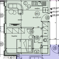 Flat in Greece, 49 sq.m.