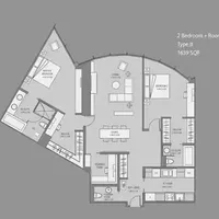 Апартаменты в ОАЭ, Дубаи, Дубай, 152 кв.фт.