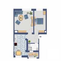 Flat in Germany, Saxony, Dresden, 60 sq.m.