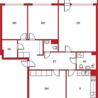 Квартира в Финляндии, Пори, 93 кв.м.