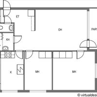 Flat in Finland, Pieksaemaeki, 69 sq.m.