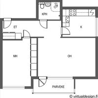 Квартира в Финляндии, Пиексямяки, 51 кв.м.