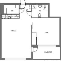 Квартира в Финляндии, Пиексямяки, 40 кв.м.