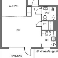 Квартира в Финляндии, Пиексямяки, 32 кв.м.
