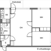 Flat in Finland, Savonlinna, 51 sq.m.