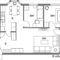 Квартира в Финляндии, Юва, 68 кв.м.