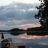 Дом у озера, в лесу в Финляндии, Руоколахти, 60 кв.м.