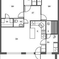 Апартаменты в Финляндии, Пиексямяки, 71 кв.м.
