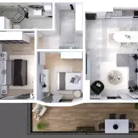 Apartment in Turkey, Marmaris, 115 sq.ft.