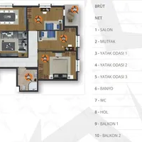 Apartment in Turkey, Istanbul, 145 sq.ft.