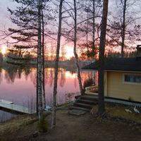 Дом у озера, в пригороде в Финляндии, Пиексямяки, 41 кв.м.