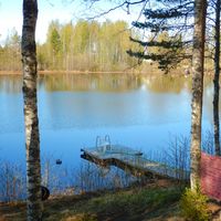Дом у озера, в пригороде в Финляндии, Пиексямяки, 41 кв.м.