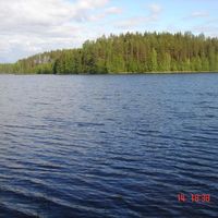 Land plot by the lake, in the forest in Finland, Savonlinna