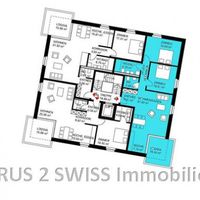 Apartment in the mountains, in the village in Switzerland, 108 sq.m.