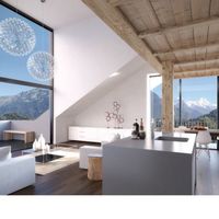 Квартира в горах, у озера, в пригороде в Швейцарии, Интерлакен, 100 кв.м.