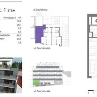 Flat in the big city Czechia, Prague, Vinohrady, 49 sq.m.