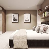 Apartment in the big city, at the seaside in United Kingdom, England, Liverpool, 35 sq.m.