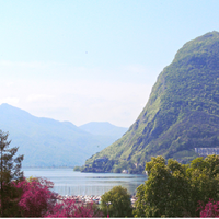 Penthouse in the mountains, by the lake, at the seaside in Switzerland, Lugano, 270 sq.m.