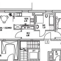 Квартира в большом городе в Германии, Мюнхен, 69 кв.м.