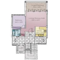 Flat in Republic of Cyprus, Eparchia Pafou, 61 sq.m.