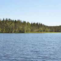 Land plot by the lake in Finland, Puumala
