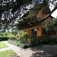 Villa in the mountains, in the village, by the lake in Italy, Como, 460 sq.m.