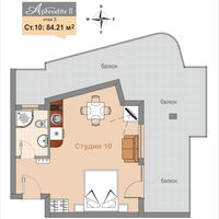 Апартаменты в Болгарии, Солнечный Берег, 85 кв.м.