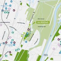 Квартира в большом городе в Германии, Мюнхен, 63 кв.м.