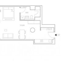 Apartment in the big city in Germany, Munich, 47 sq.m.