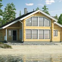 House by the lake in Finland, North Karelia, Joensuu, 93 sq.m.