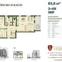 Flat Czechia, Prague, Sobin, 83 sq.m.