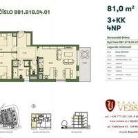 Flat Czechia, Prague, Sobin, 81 sq.m.